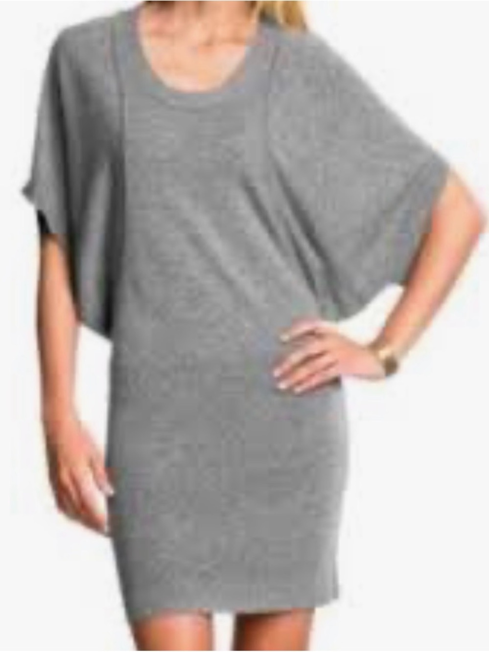 Banana Republic Women's Cashmere Blend Dolman Sleeve Tunic Sweater Dress Small S